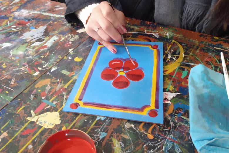 Praticando a arte do fileteado portenho