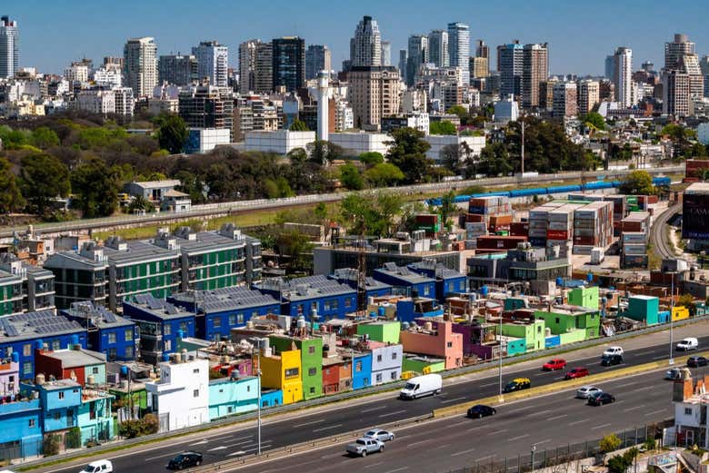 Panorâmica do bairro Mugica