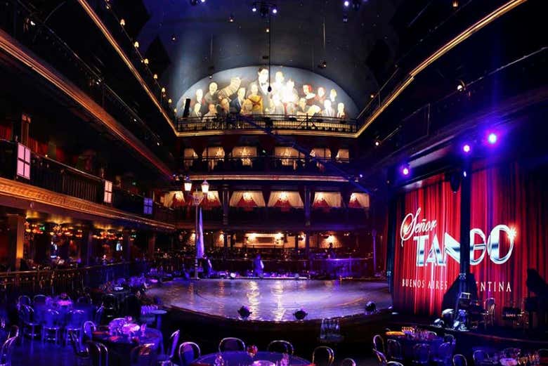 O palco do Señor Tango